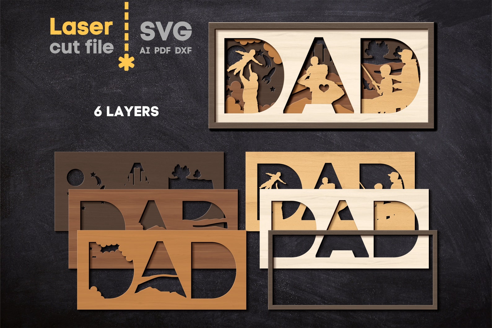 Mom Dad SVG Bundle. Laser Cut File for Glowforge Cricut, Mother's Day ...