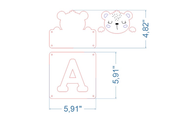 Baby Name Sign SVG Bundle. Laser Cut File for Glowforge Set - Etsy Canada