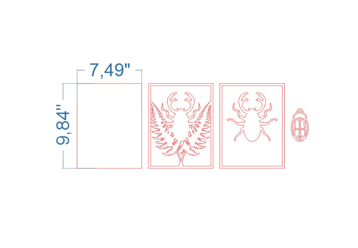 Insect Dxf Insects SVG Bundle. Laser Cut File for Glowforge, Scarab Butterfly Moth ...