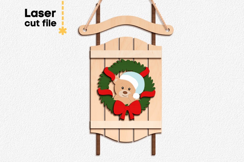Christmas SVG Laser Cut File for Glowforge Merry Christmas Tree Toy ...
