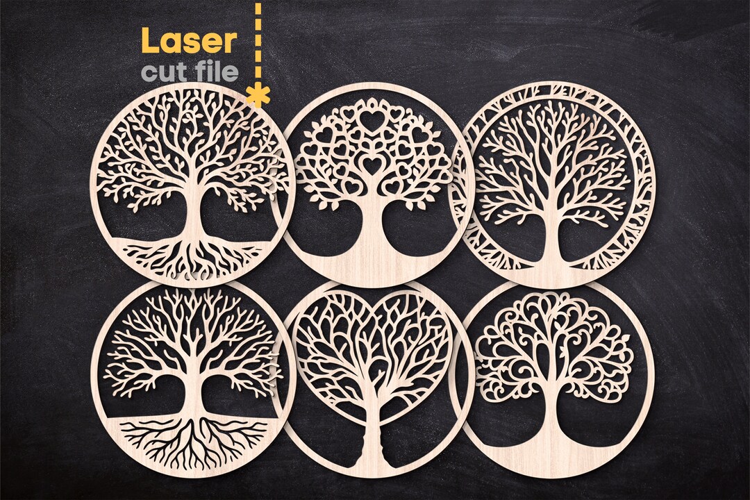 Tree of Life SVG Bundle. Laser Cut File for Glowforge, Family Tree ...