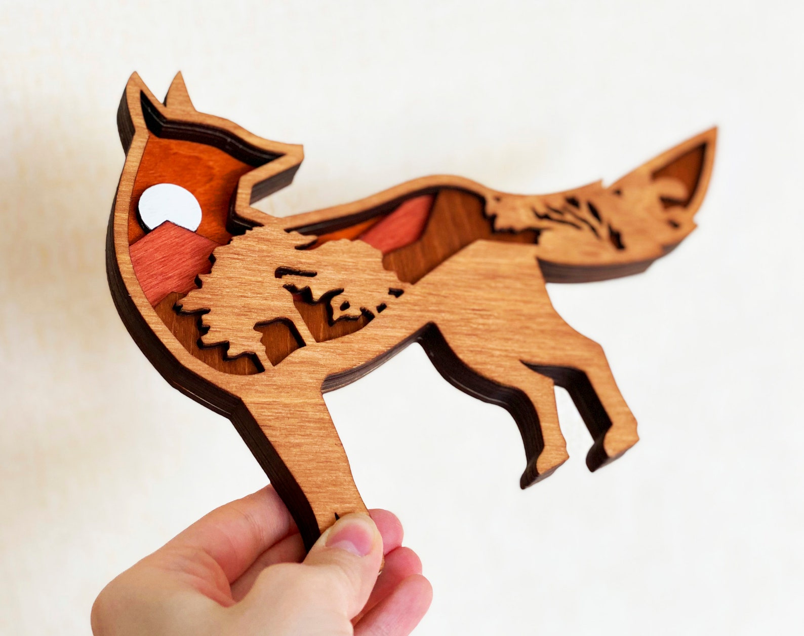 Fox. Laser cut files. Collection Forest Animals. Etsy