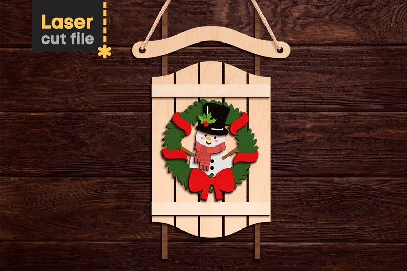 Christmas SVG Laser Cut File for Glowforge Merry Christmas Tree Toy ...