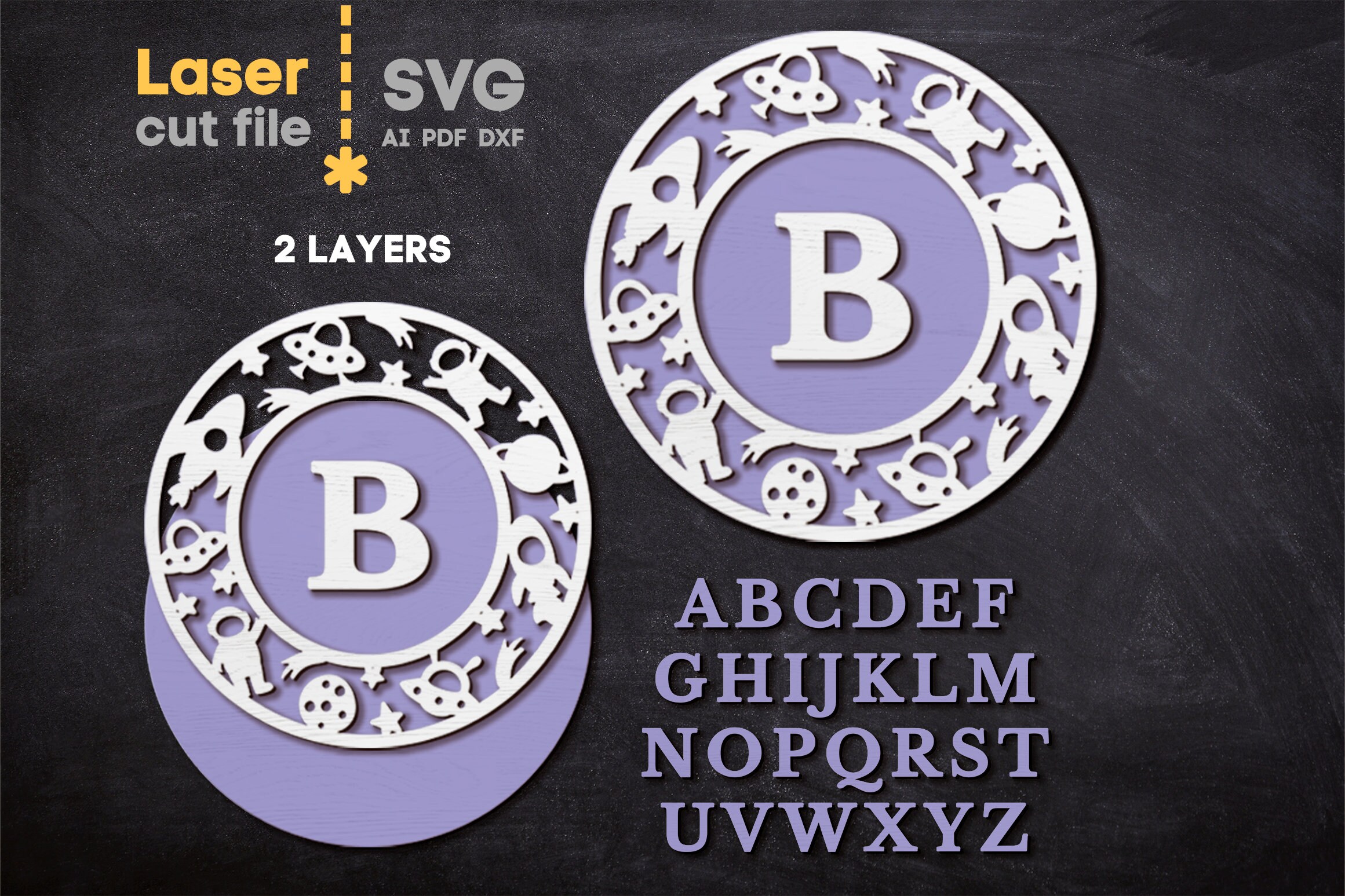 Baby Name Sign SVG Bundle. Laser Cut File for Glowforge, Set Nursery ...