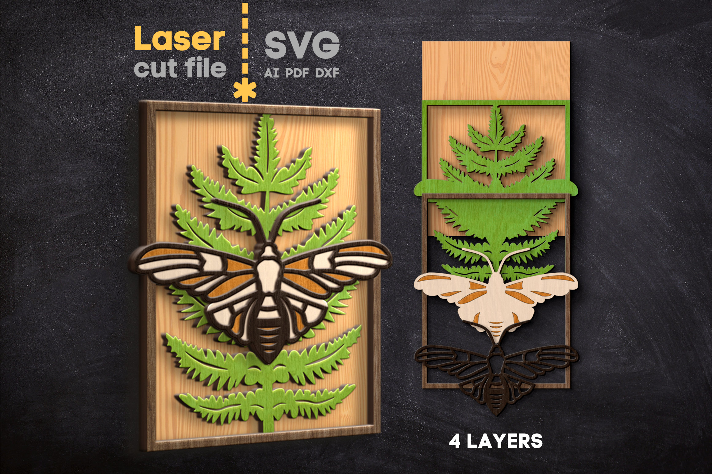 Insects SVG Bundle. Laser Cut File for Glowforge, Scarab Butterfly Moth ...