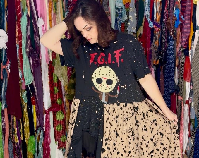 One of a Kind Repurposed/upcycled Reworked Jason TGIF Arched Tunic ...