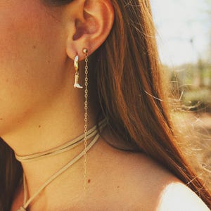 Rodeo Nights Huggies- Gold Cowboy Boot Huggie Hoop Earrings, Western Themed Earrings, Preppy Gameday Jewelry, Cowboy Hat Earrings