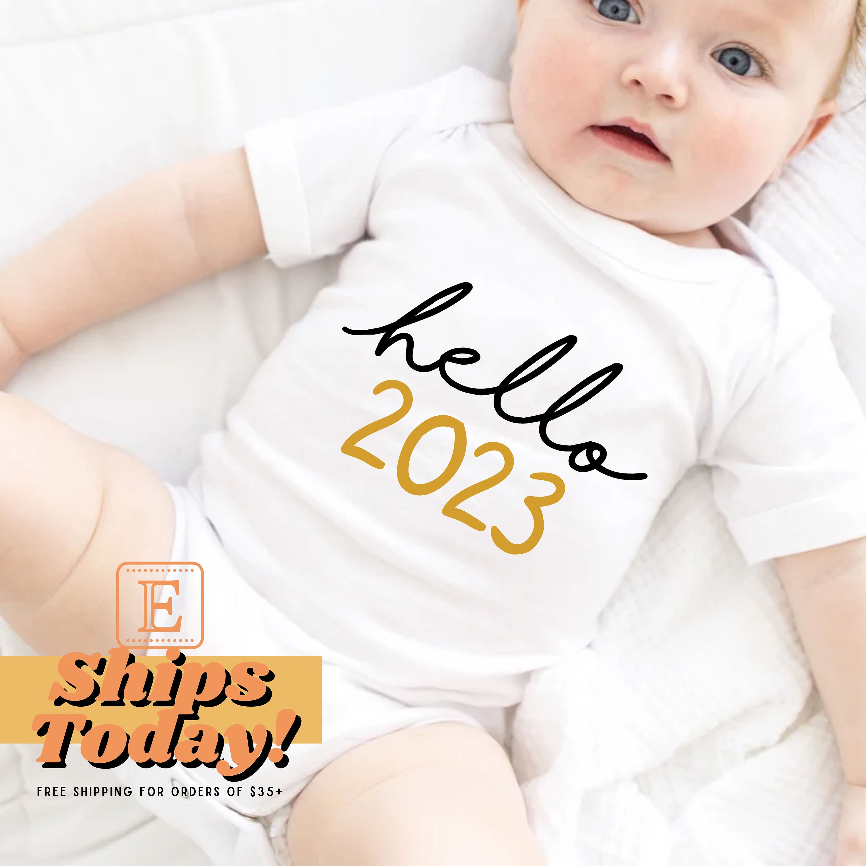 New Year 2023 Baby Onesie® Onesies for 2023 Baby First New Etsy