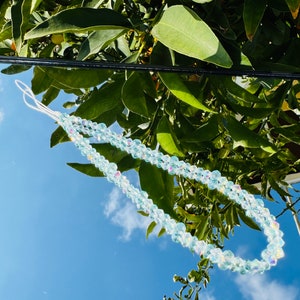 Light Blue Crystal Shiny Phone Straps Wristlets AB Glass Crystals Phone Chain Phone Wristlet Camera strap Lanyard Strap