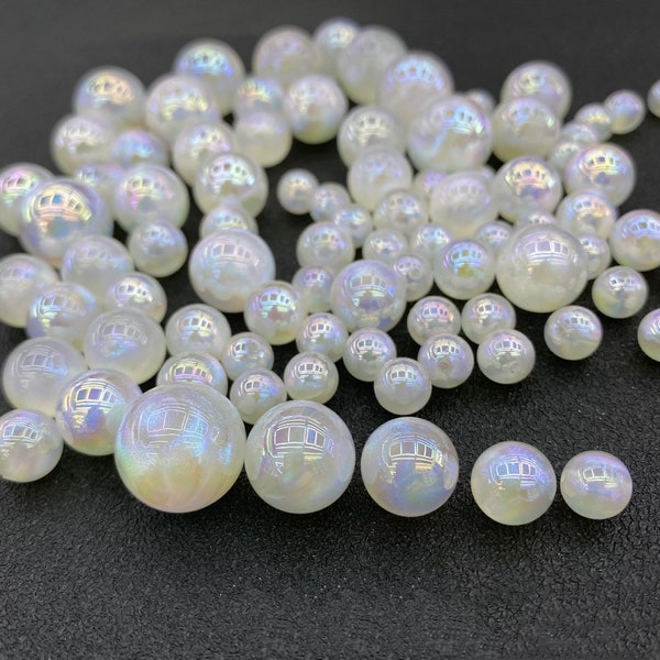 10pcs 8mm 10mm 12mm 14mm pearl shiny color Acrylic mermaid Beads high quality