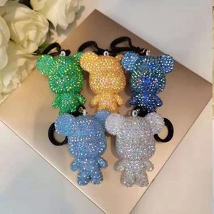 Cute DIY Diamond Painting Rhinestone Bear making kit, Keychain Material package,DIY Gift ,Make a gift Material package,Non-finished product