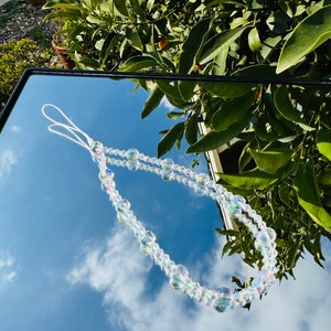 Crystal Disco ball Shiny Phone Straps Wristlets AB Glass Crystals Phone Chain Phone Wristlet Camera strap Lanyard Strap