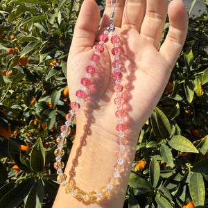 Pink Yellow Crystal Shiny Phone Straps Wristlets AB Glass Crystals Phone Chain Phone Wristlet Camera strap Lanyard Strap,#B