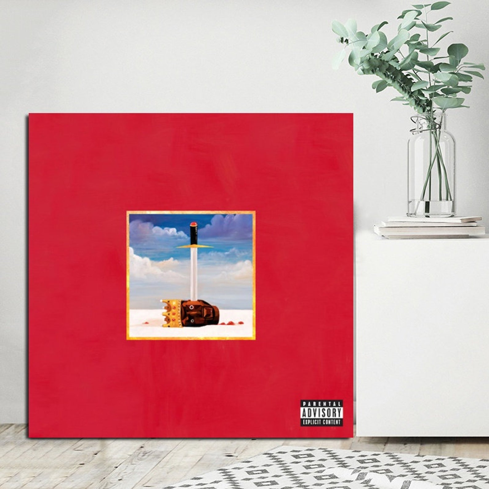 Kanye West music album cover Canvas poster Painting for Etsy