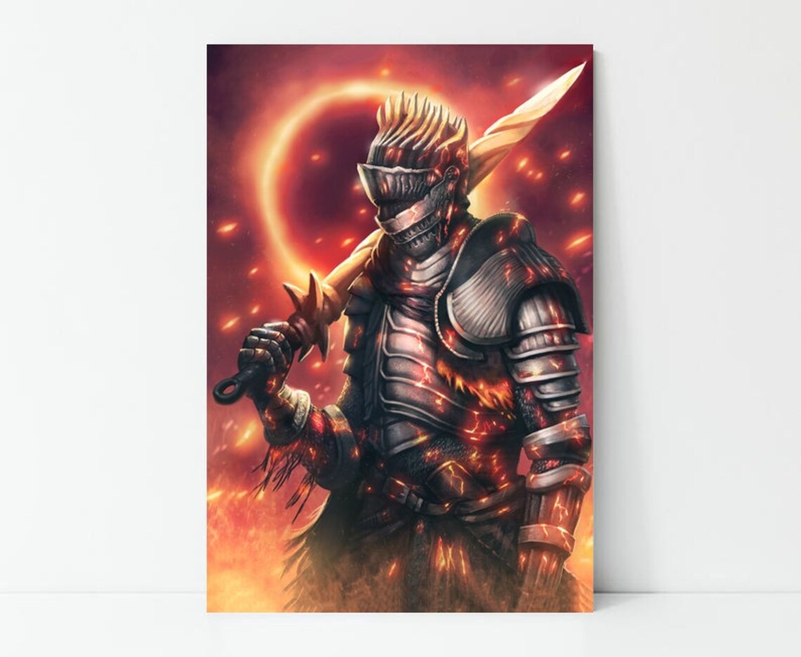 Dark souls video game Poster Wall Art Canvas Painting Etsy
