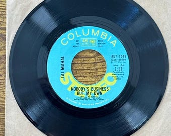 Taj Mahal Corinna 45 RPM Promo Single Columbia AE7 1046 Blues VG+ NM