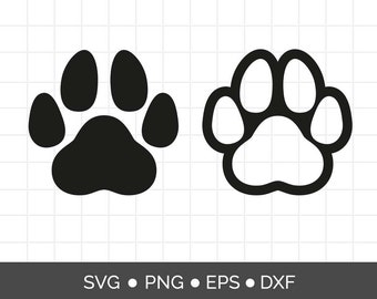 Dog paw SVG, SVG files for cricut, Cutting file for Cricut and Silhouette