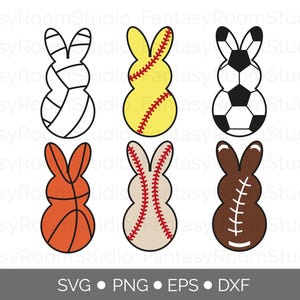 Deportes de Pascua SVG PNG, Mis amigos SVG, Conejito de Pascua SVG. Archivos SVG para Cricut
