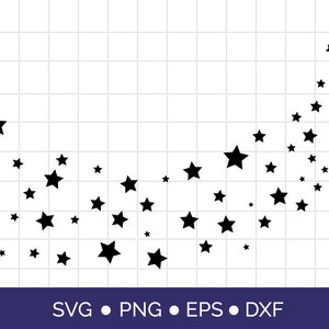 Golf van sterren SVG, Melkweg SVG PNG, Star galaxy SVG, SVG-bestanden voor cricut