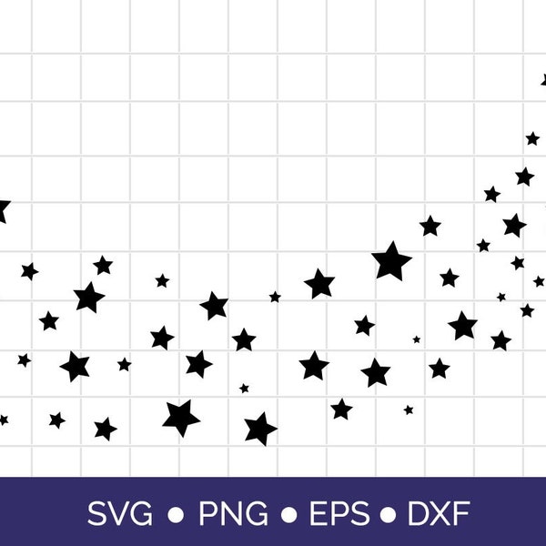 Wave of stars svg, Milky Way SVG PNG, Star galaxy svg, Svg files for cricut