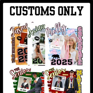 Done for You Customized Senior Grad Template | Personalized Class of 2025| High School Grad Gift | Senior Shirt | Canva Template Senior 2025