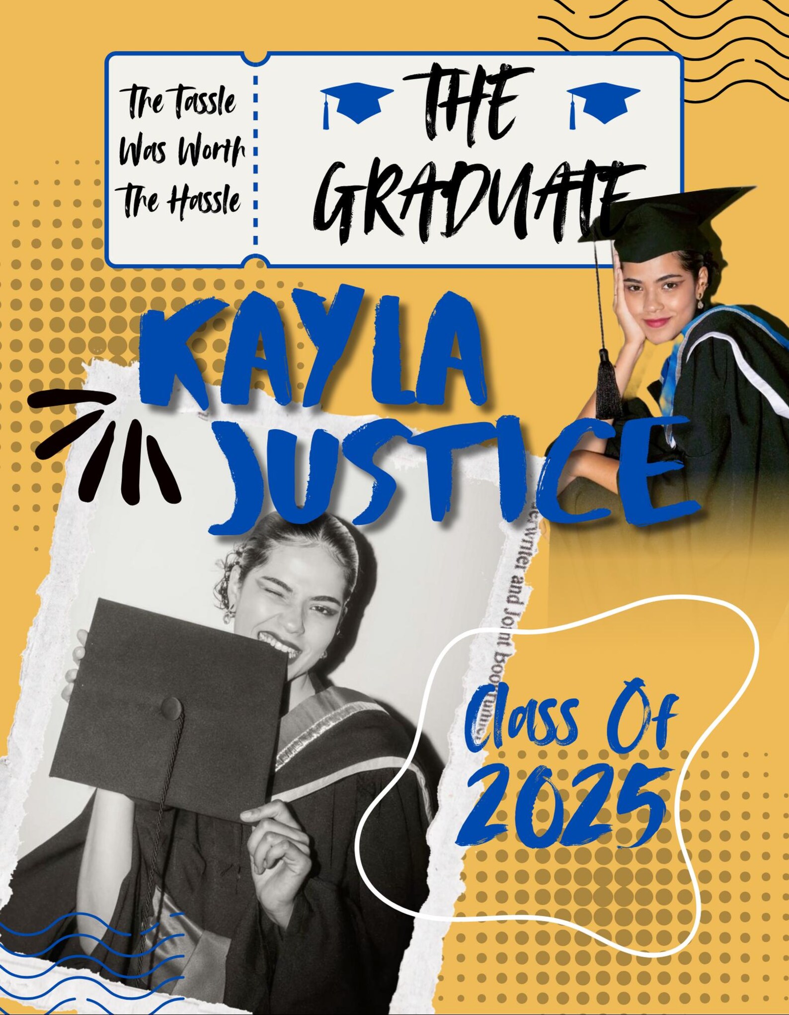 Groovy Style Senior Graduation Announcement Template: Class of 2026 ...