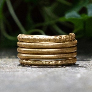 Stackable Brass Ring | Handforged Ring