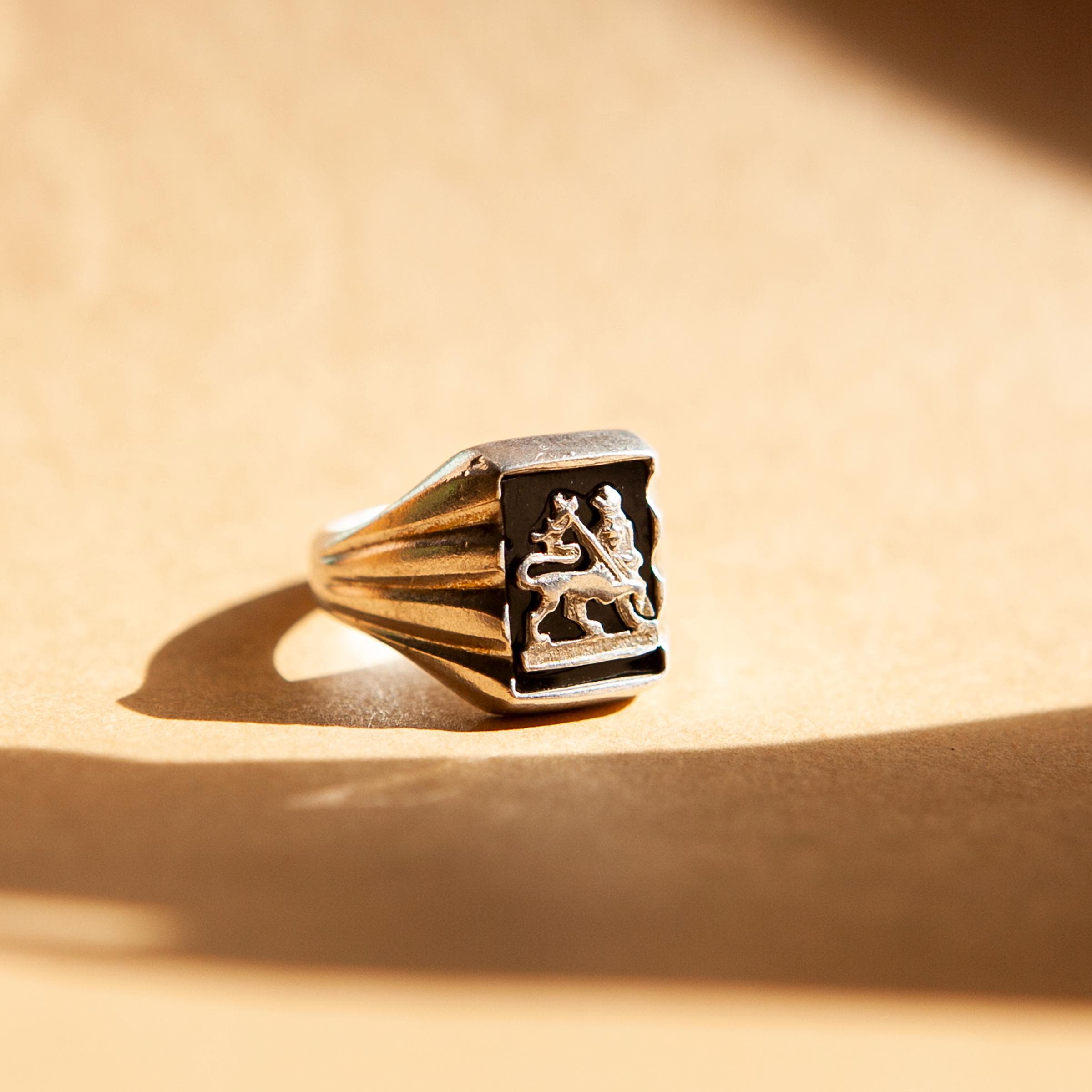 Lion of judah ring bob marley - Etsy 日本