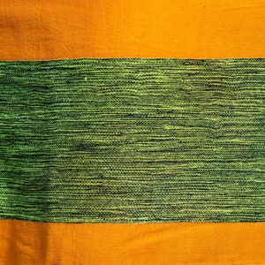 Midi Cotton Dress Butterscotch Yellow and Green image 5