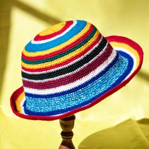 Handmade Colorful Crochet Hat – Unisex Beanie Crafted by Ethiopian Farmers in Konso | Versatile and Stylish for Men and Women | Konso Hat