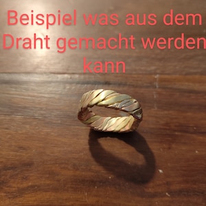 Bronzedraht verschiedene Legierungen für Schmuck, verschiedene dicken 0,8mm, 1mm und 1,2mm x 10m, Juweliersdraht, Schmuckdraht Bild 8