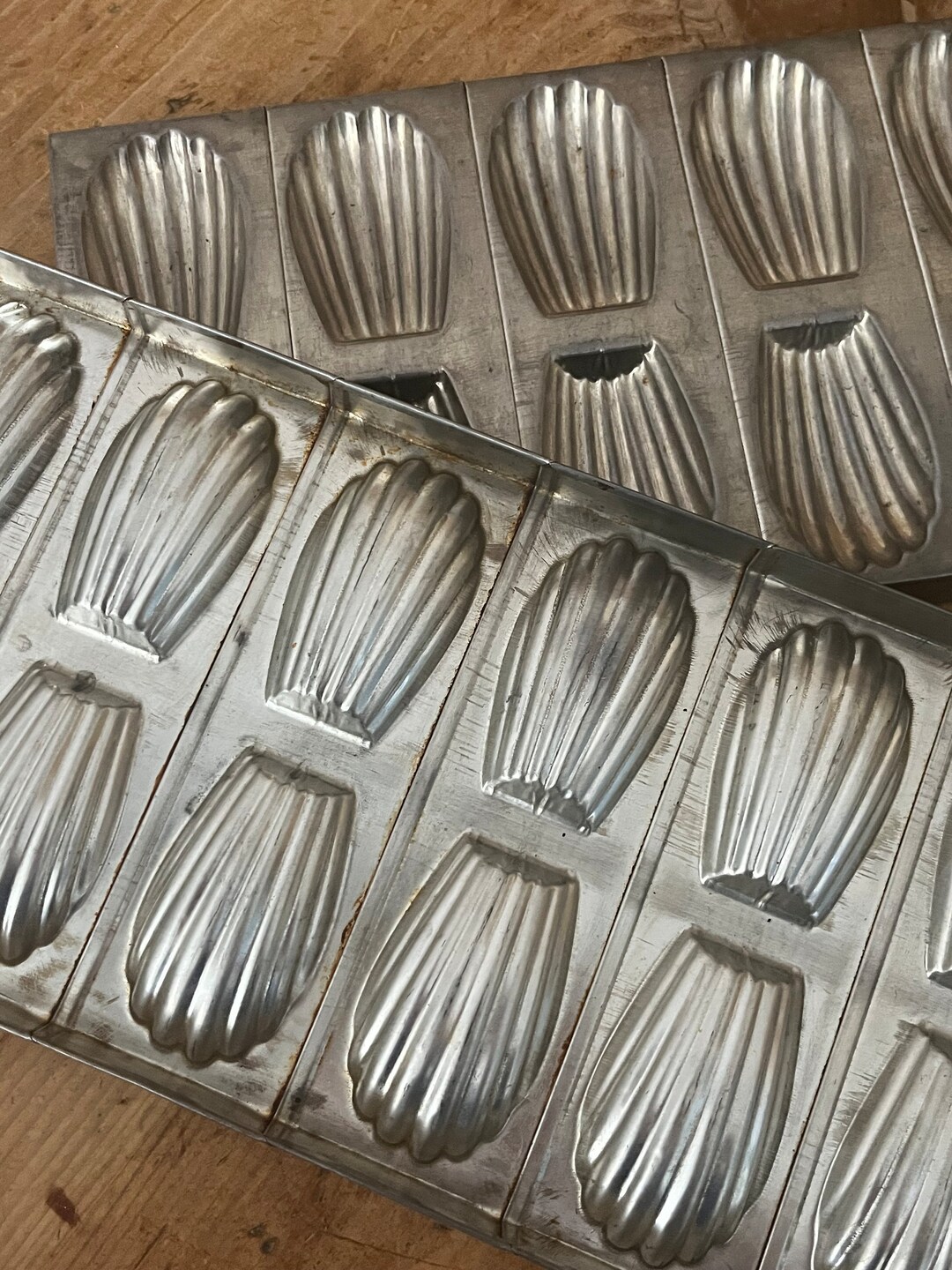 2 Vintage French Madeleine Cake Moulds Patisserie Moulds Etsy