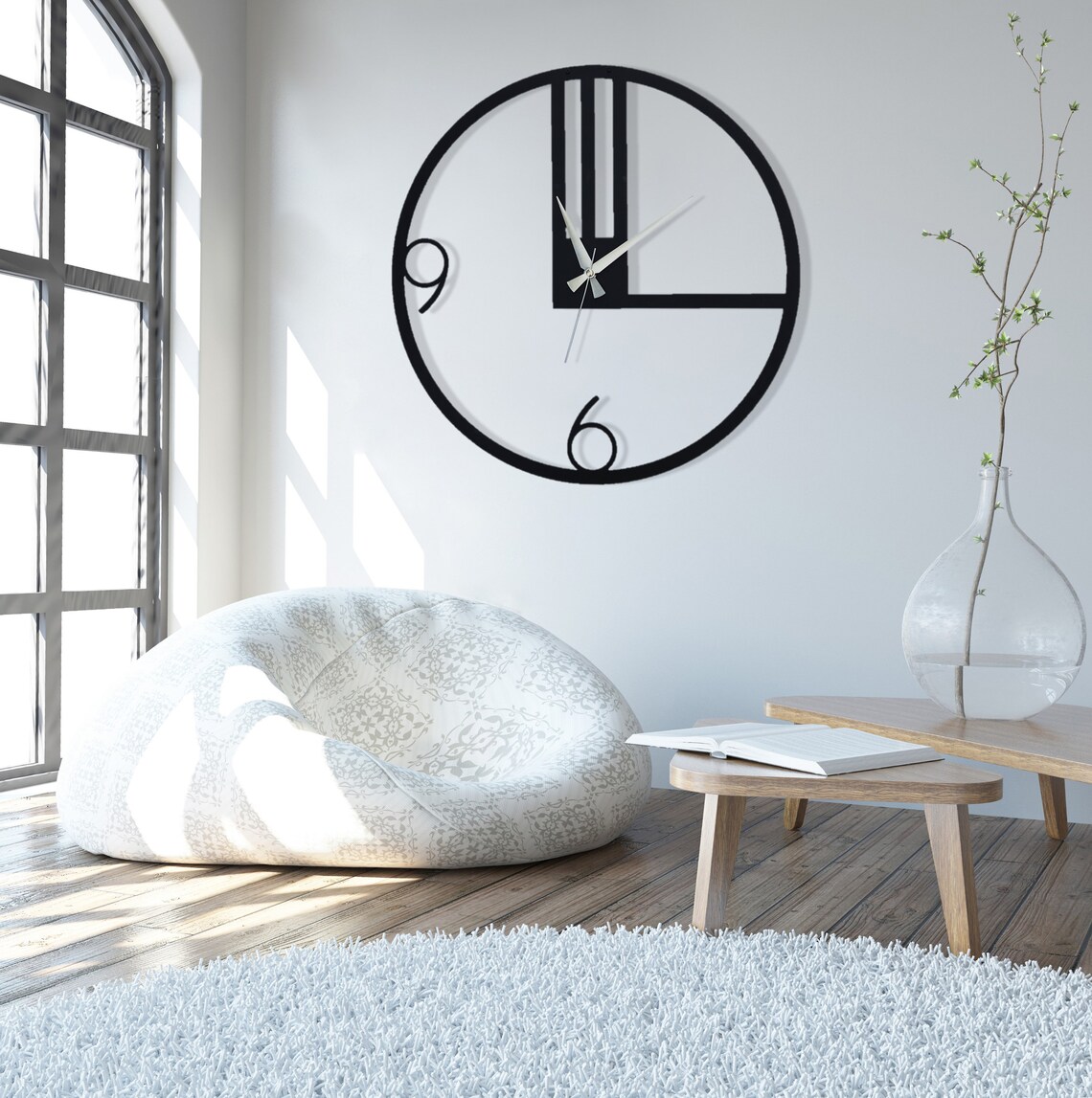 Chic Wall Clock Stylish Metal Wall Clock New Home Gift Etsy