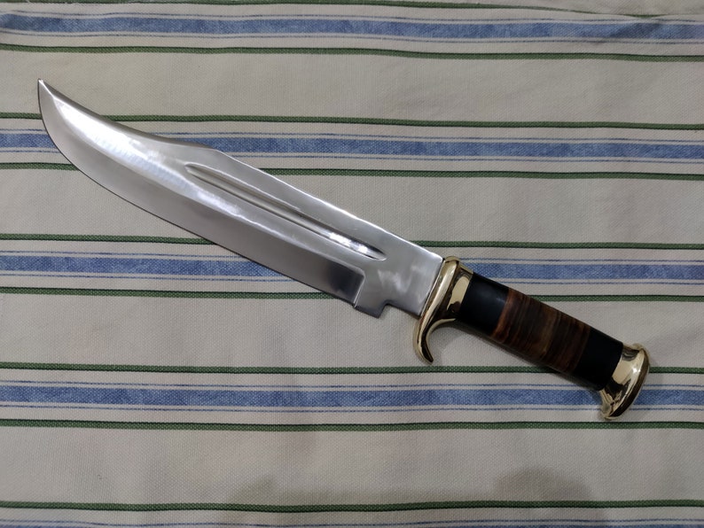 Bowie Knife Custom Handmade Crocodile Dundee Knife Etsy