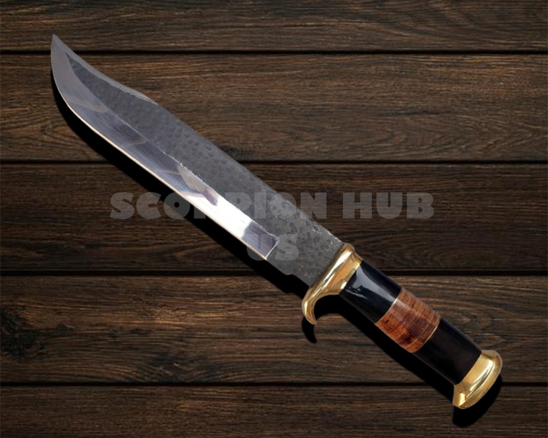 Handmade Crocodile Dundee Bowie Knife / Leather Sheath Etsy