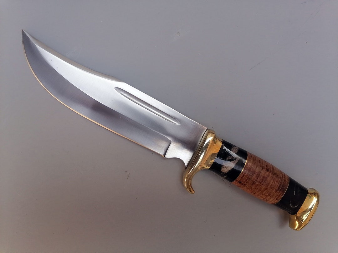 Crocodile Dundee Knife Hunting Bowie Knife Fixed D2 Steel Blade 14-inch