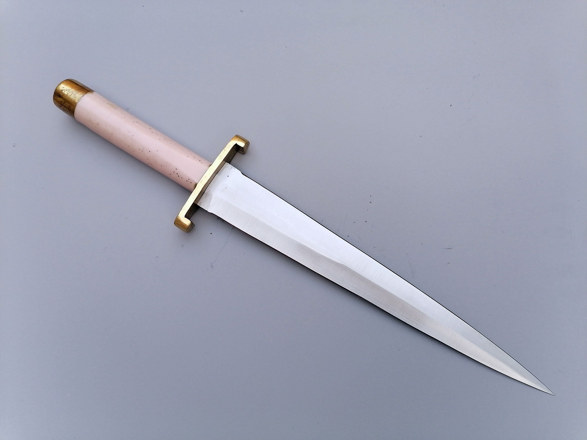 17 Dagger Knife Custom Handmade Fixed Blade Knife D2 Etsy