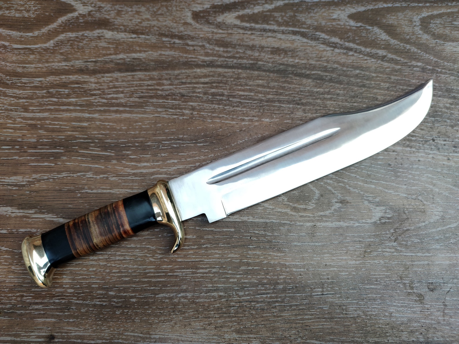 Handmade Crocodile Dundee Knife Outdoor Hunting Bowie Knife With ...