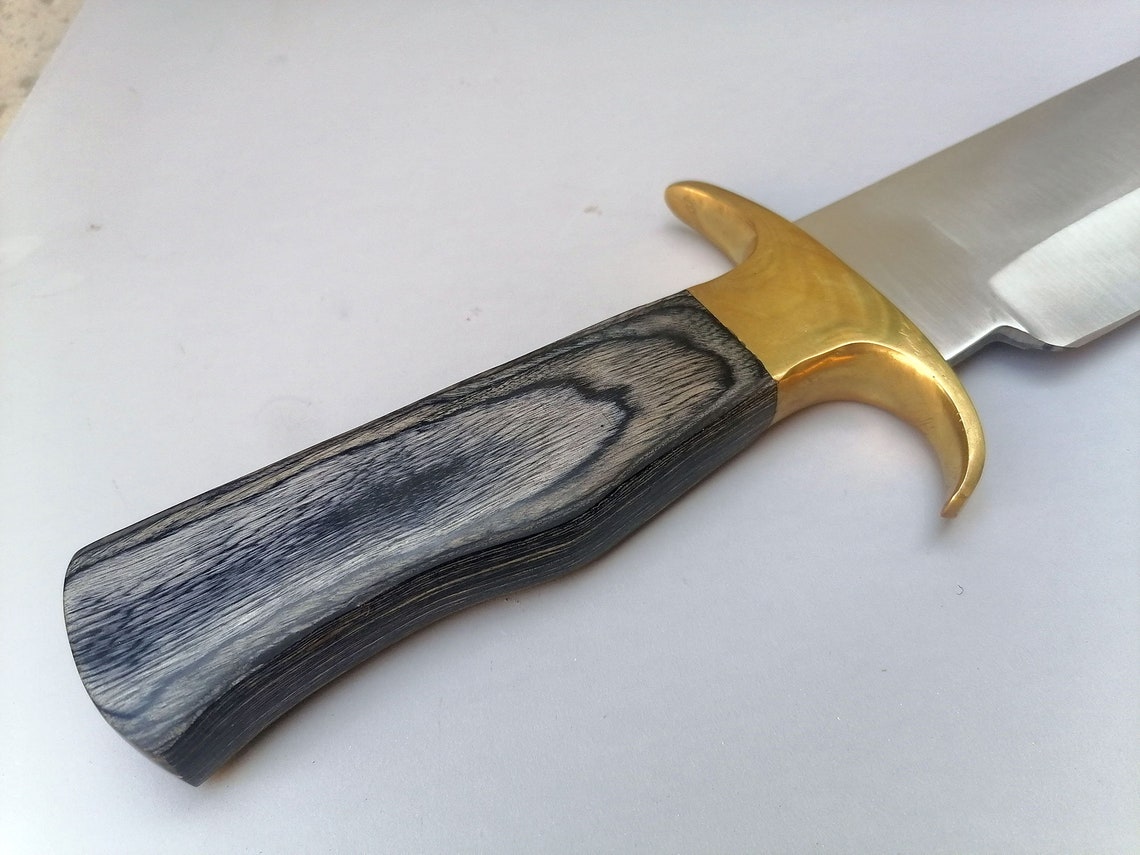 Custom Knife Hunting Knife Camping Fixed Blade Bowie Knife Etsy