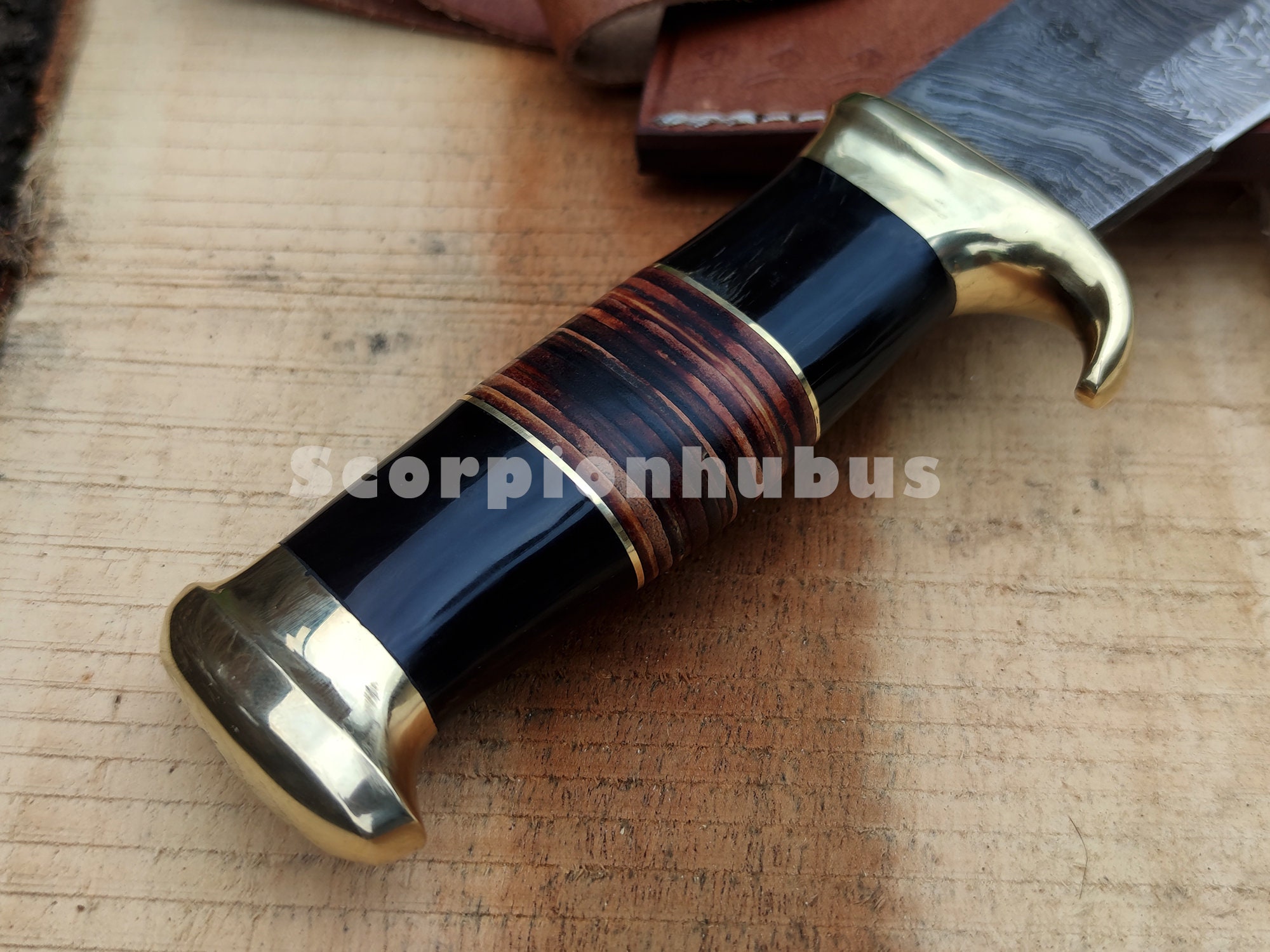 Crocodile Dundee Outback Bowie Knife 2025 - Handcrafted Damascus Steel main image 1