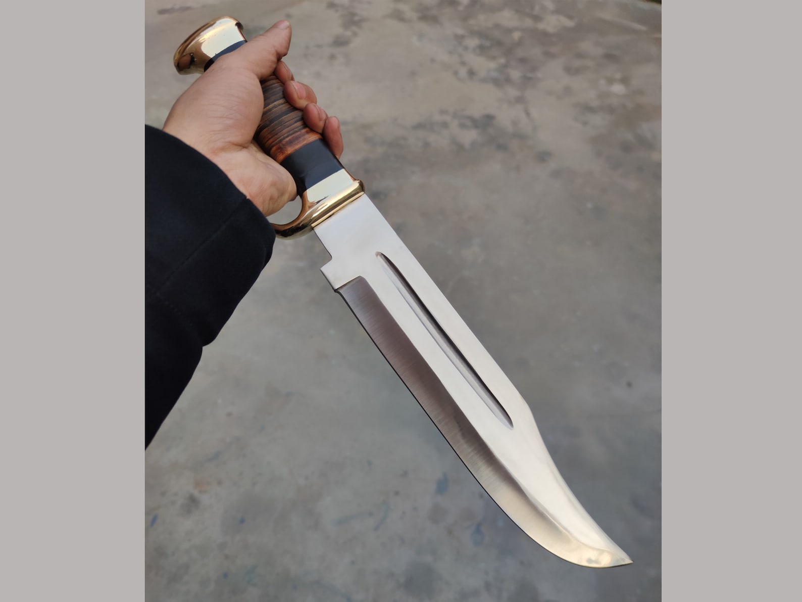 Bowie Knife Crocodile Dundee Knife Hunting Knife Survival Etsy