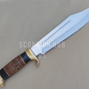 Top Quality Bowie Knife | Crocodile Dundee Knife With Leather Sheath