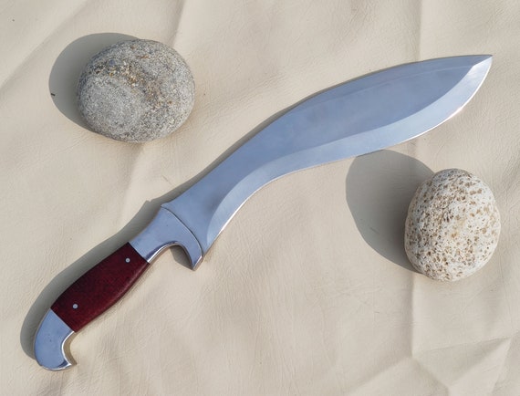 Cuchillo de acero de caza hecho a mano / Cuchillo Kukri de caza de espiga  completa 16 pulgadas -  México