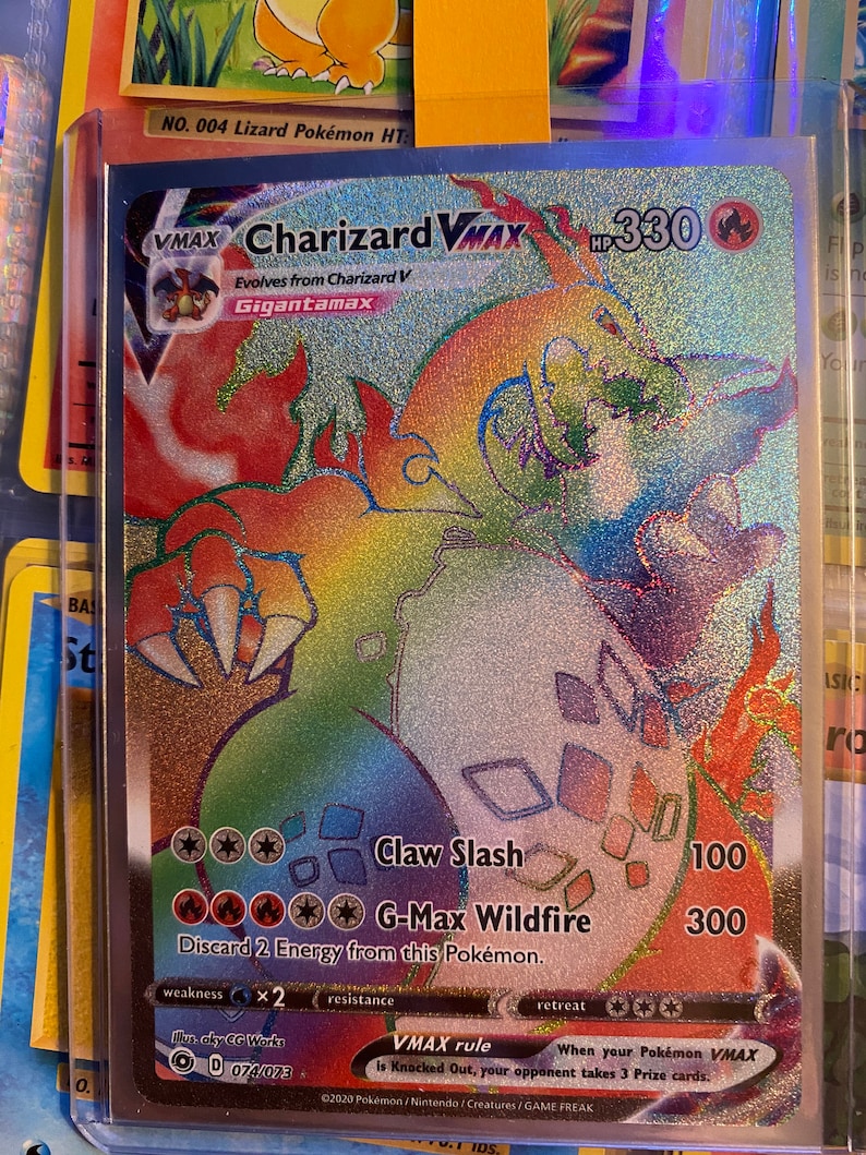 Charizard Vmax Rainbow Rare 079/73 | Etsy