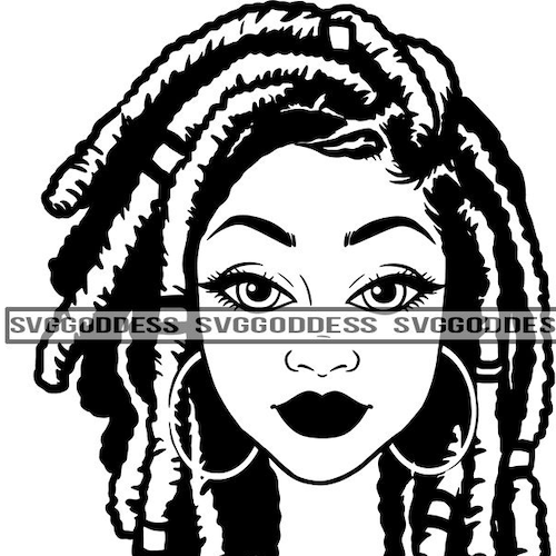 Afro Woman Dreadlocks Hairstyle Bamboo Earrings Melanin - Etsy