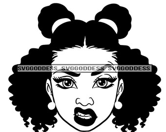 Download Black Woman Face Svg Etsy