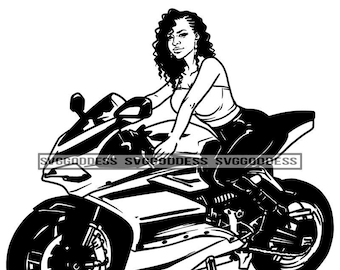 Motorradfahrerin sexy