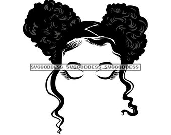 Download Black Woman Face Svg Etsy