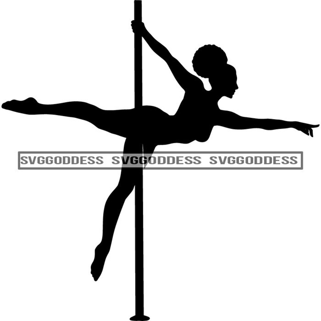 Pole Dance Women Silhouettes,Pole Dancer Graphic by Unique_Design_Team ·  Creative Fabrica