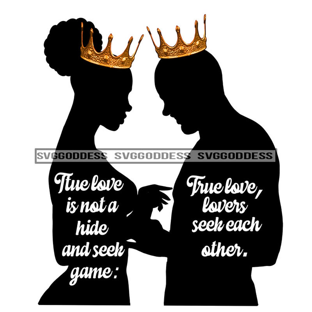 Afro Sexy Pareja Rey Reina Mujer Negra Hombre Negro Usando Corona Negro  Silueta Amor Citas JPG PNG Diseño Cricut Silueta Corte - Etsy México, image size:1080x1080